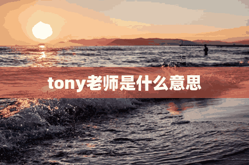 tony老师是什么意思